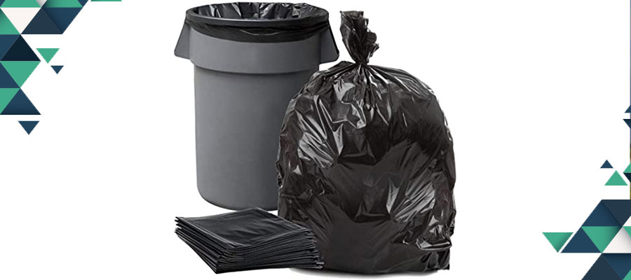 یک سطل زباله و یک کیسه زباله